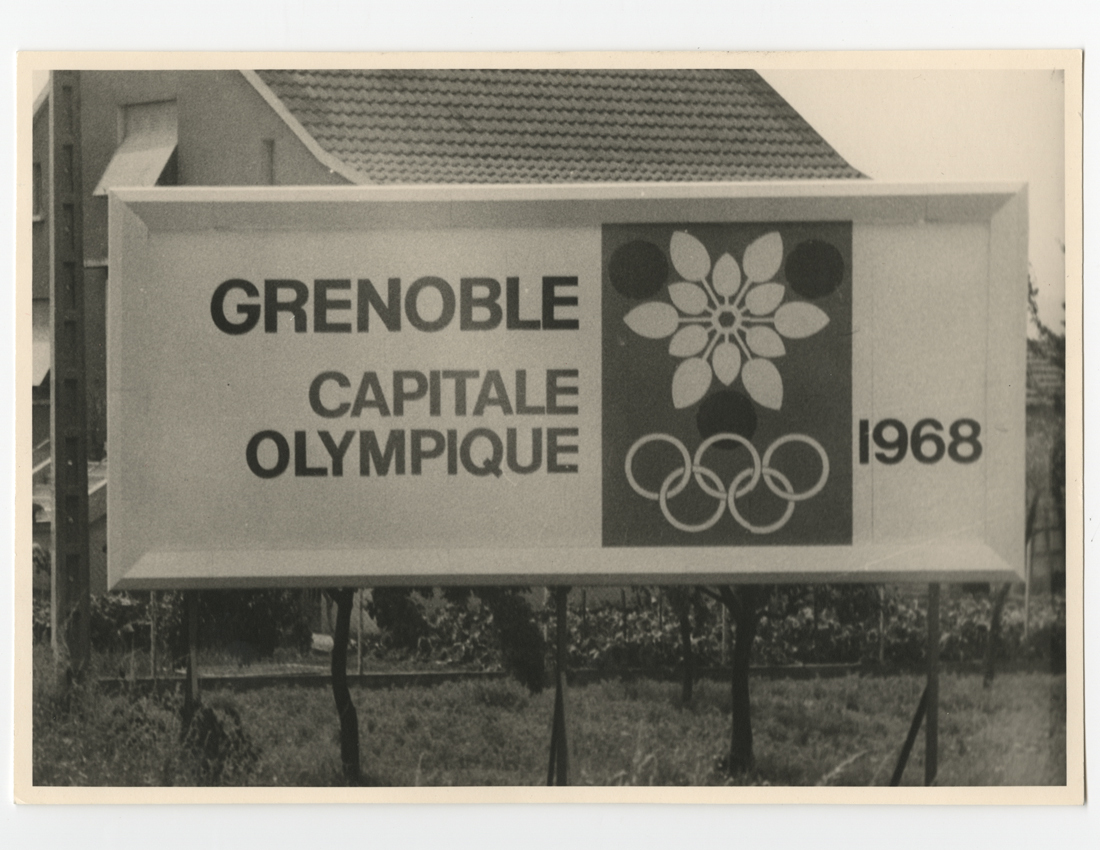 Jo grenoble 1968 affiche insitu roger excoffon