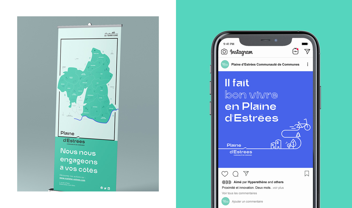 Carte et Kakémono Plaine d'Estrees identité visuelle 17