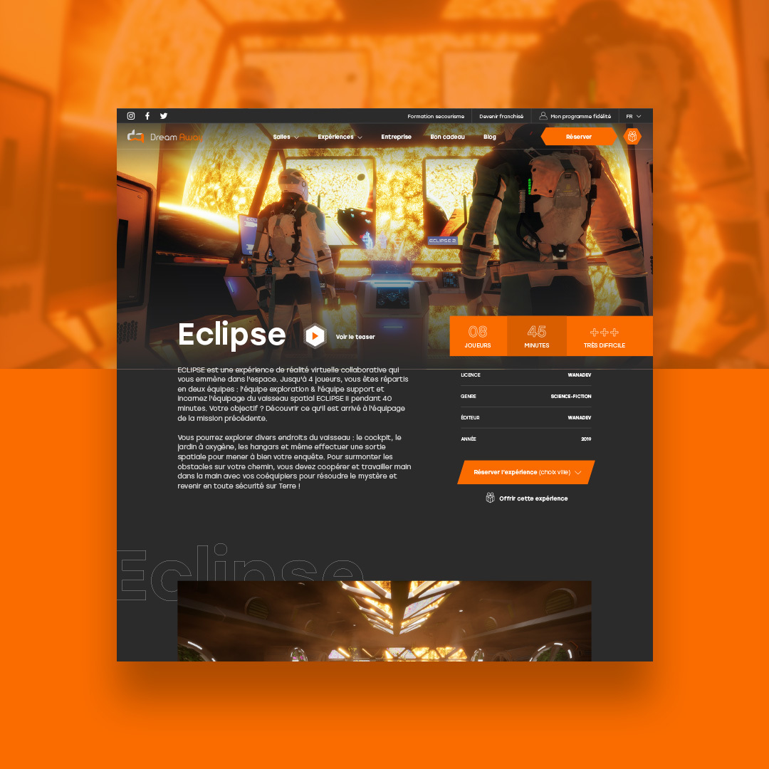 Dream Away Site Web Focus 02
