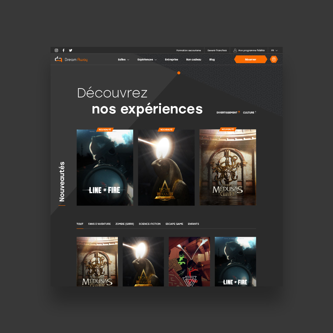 Dream Away Site Web Focus 03