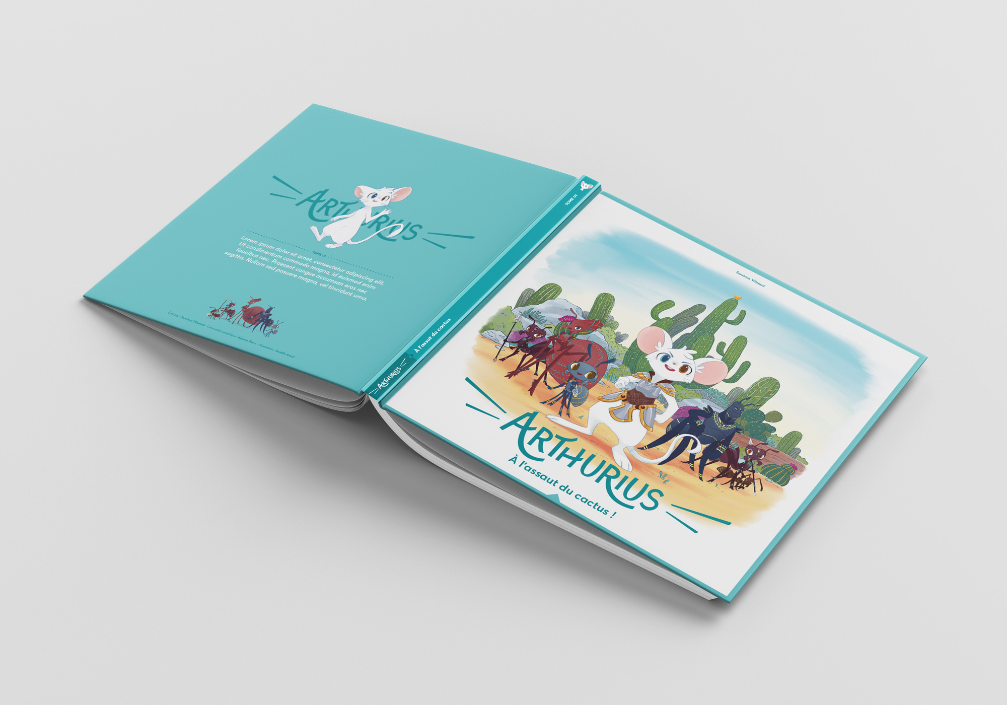 Square Book Mockup 7