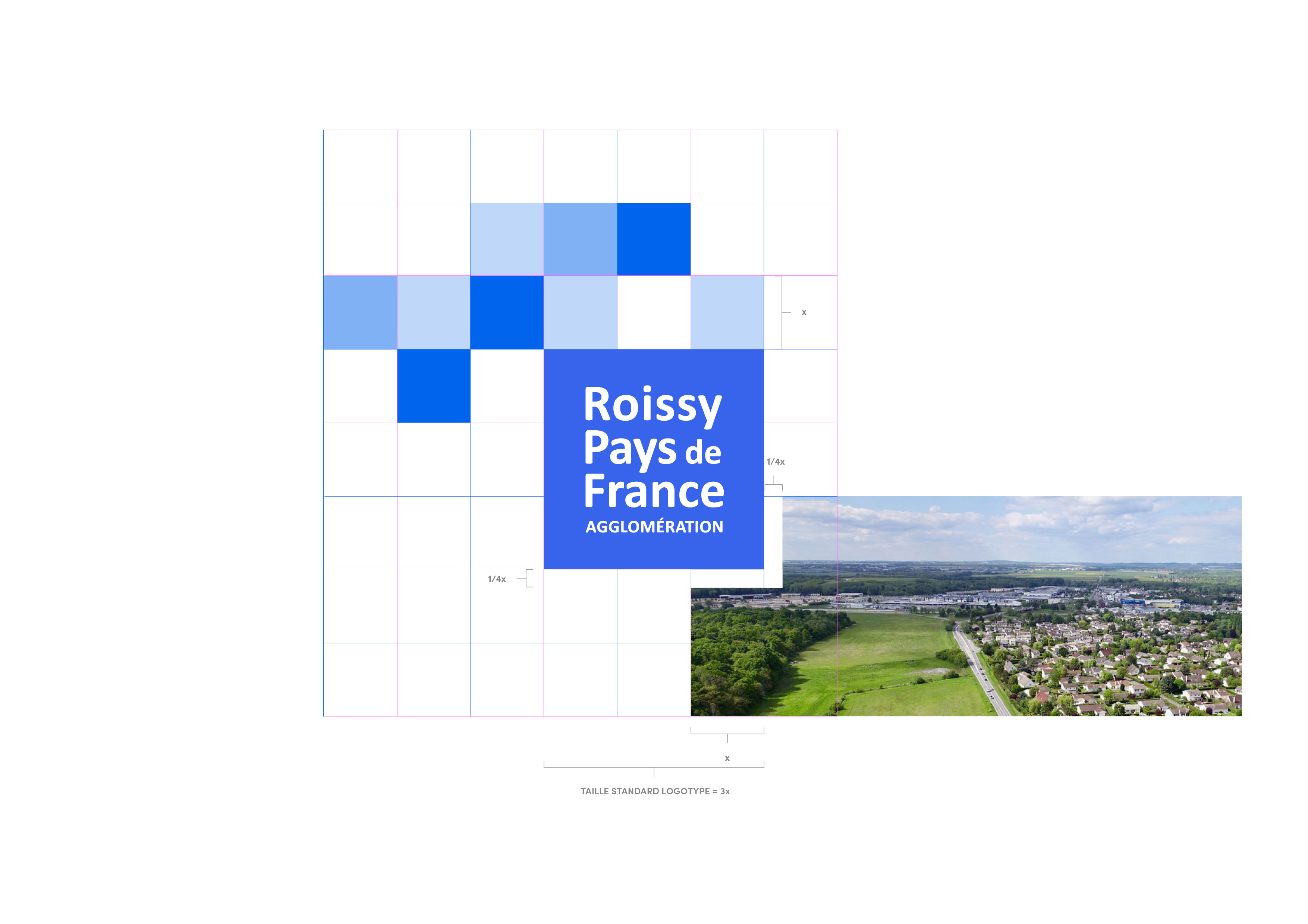 Roissy Création Logotype Pixels